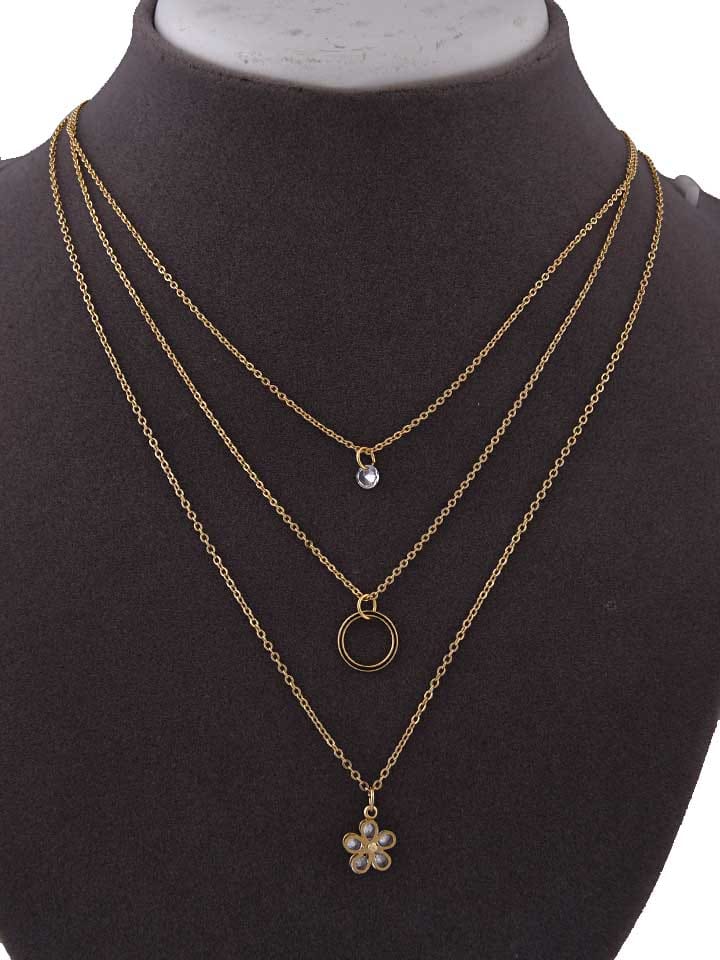 Western Necklace in Gold finish - CNB15402