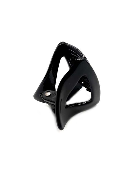 Plain Butterfly Clip in Black & Shell color - CNB15771