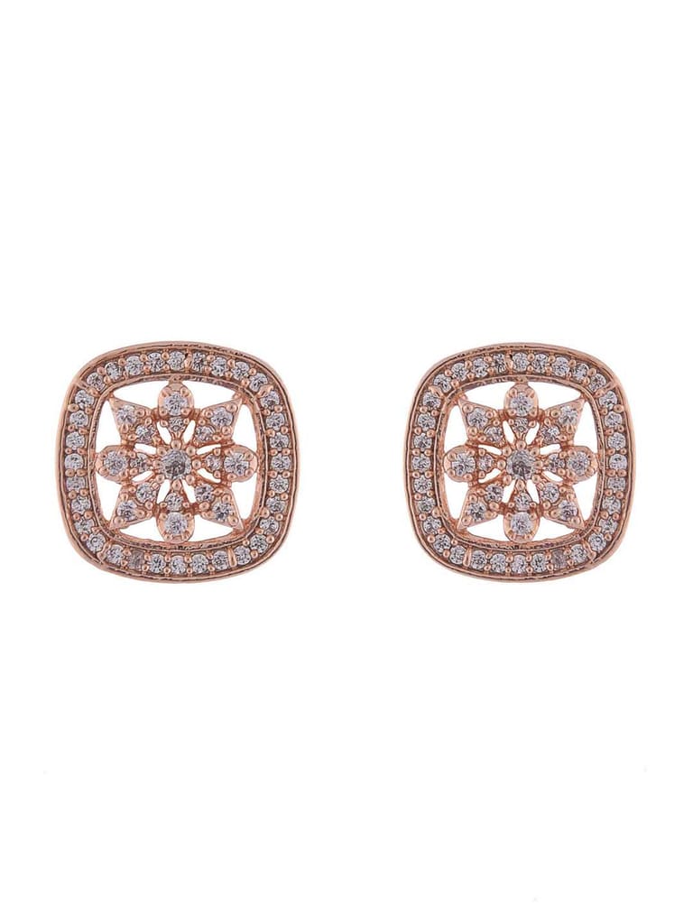 AD / CZ Tops / Studs in Rose Gold finish - CNB8145