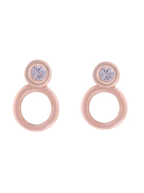 AD / CZ Tops / Studs in Rose Gold finish - CNB8183