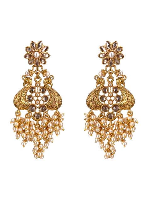 Reverse AD Earrings in Gold finish - CNB16151