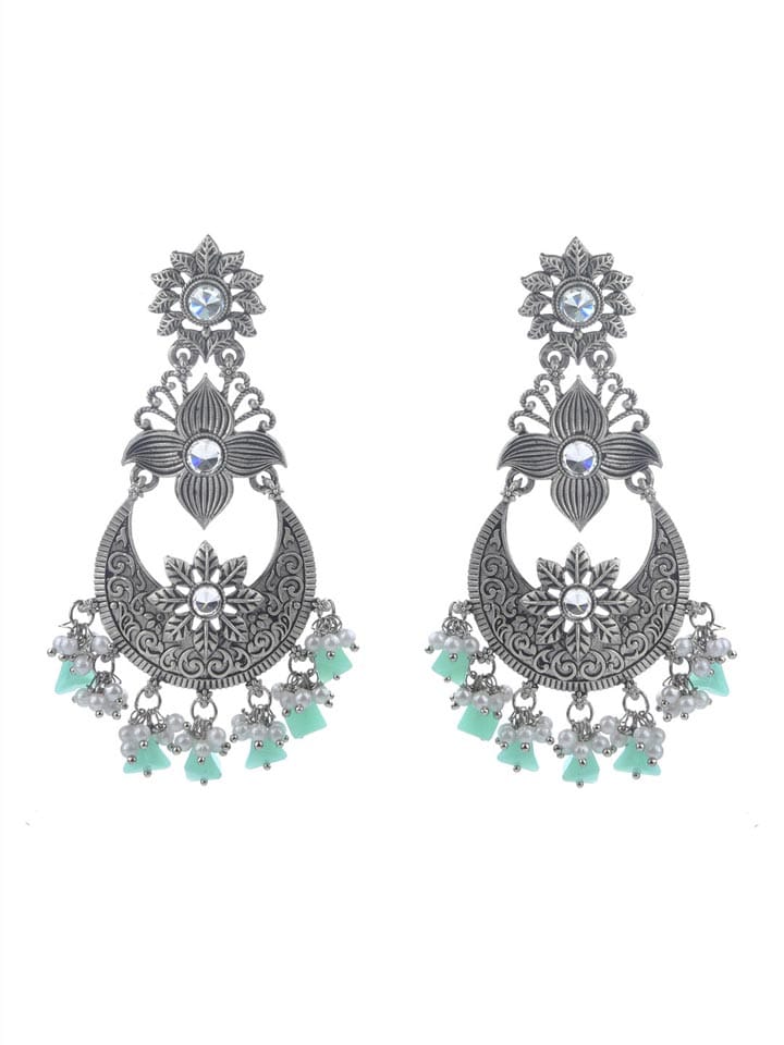 Antique Earrings in Oxidised Silver finish - CNB9610