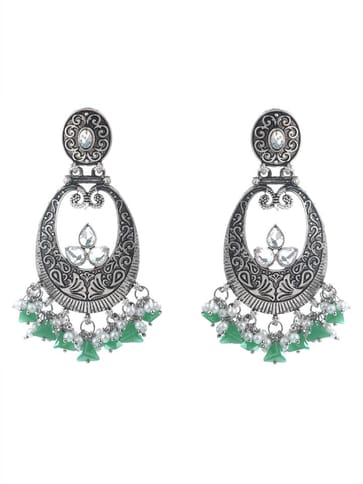 Antique Earrings in Oxidised Silver finish - CNB9616