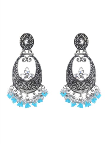 Antique Earrings in Oxidised Silver finish - CNB9616