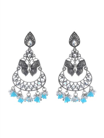 Antique Earrings in Oxidised Silver finish - CNB9625
