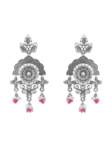 Antique Earrings in Oxidised Silver finish - CNB9666