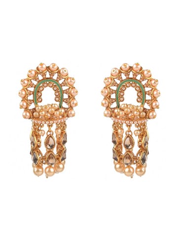 Antique Long Earrings in Gold finish - CNB16200