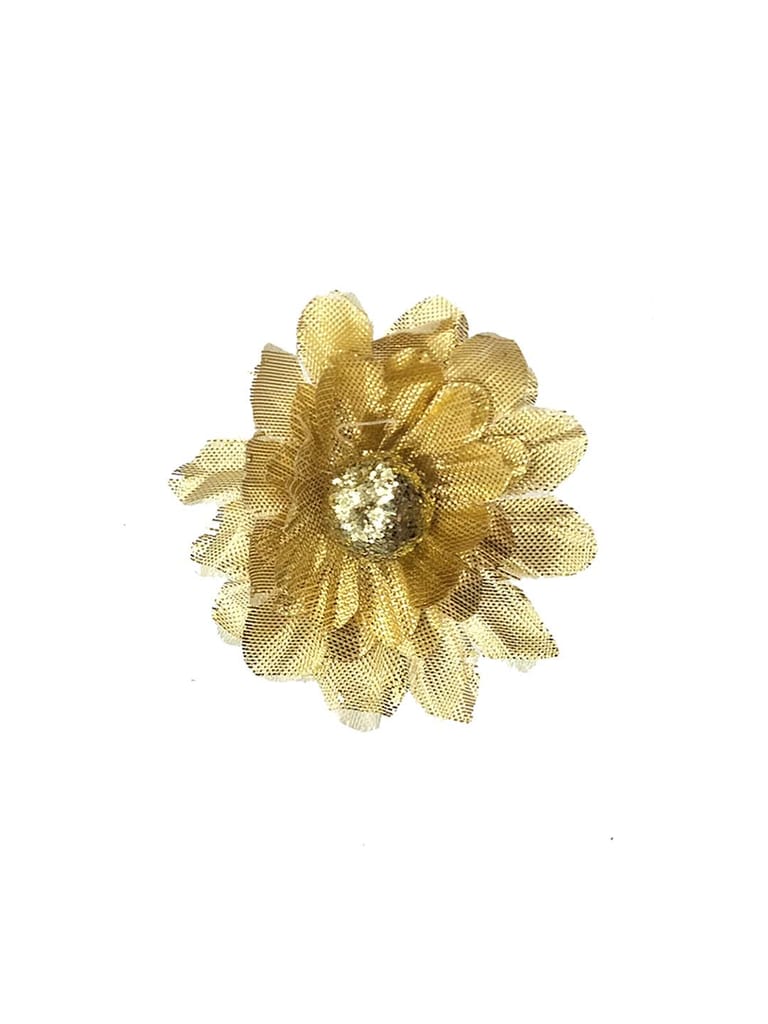 Floral / Flower U Pin in Gold finish - CNB10125