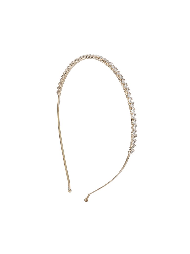 Fancy AD Hair Band in Golden Finish - CNB10045