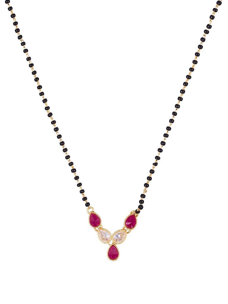 Traditional Single Line Mangalsutra in Gold finish - MT340