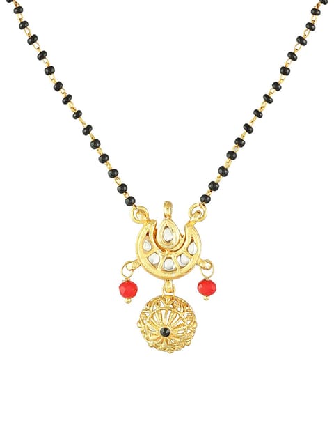 Traditional Single Line Mangalsutra in Gold finish - S20319