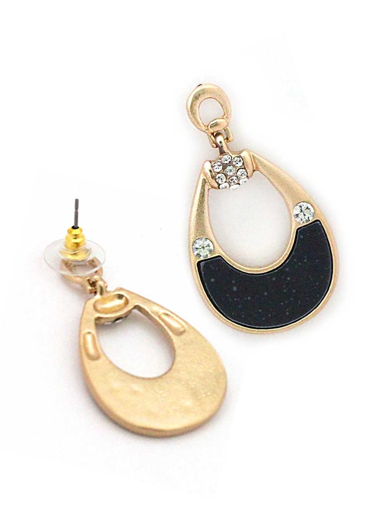 Western Earrings in Gold finish - S23413