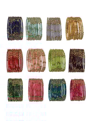Thread Bangles in Mehendi finish - CNB4093