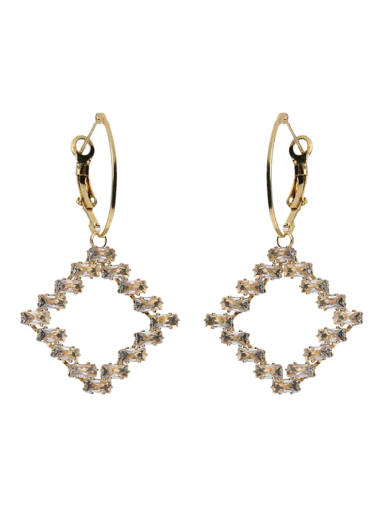 AD / CZ Earrings in Gold finish - CNB6134