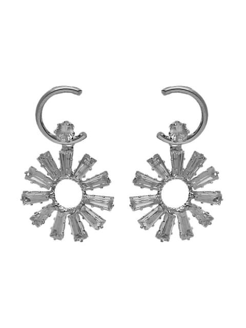 AD / CZ Long Earrings in White color - CNB6143