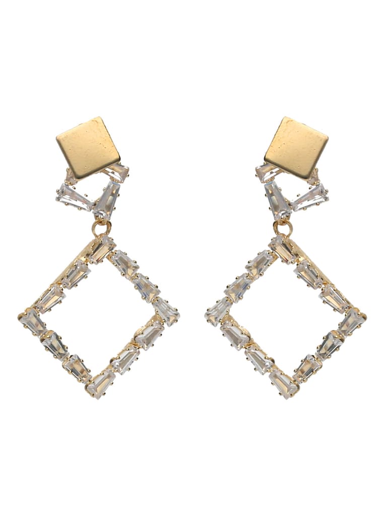 AD / CZ Earrings in Gold finish - CNB6144