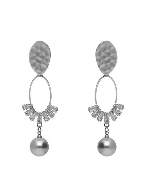 AD / CZ Long Earrings in White color - CNB6374