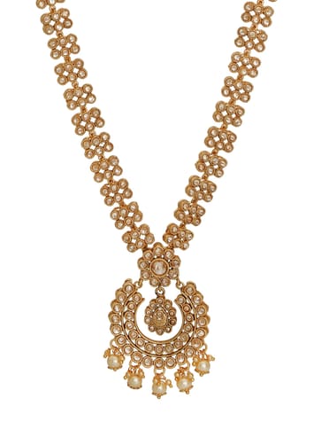 Antique Gold Long Necklace Set - CNB1249