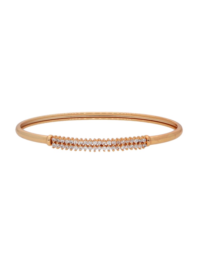Trendy AD / CZ Bracelet in Rose Gold Finish - CNB2019