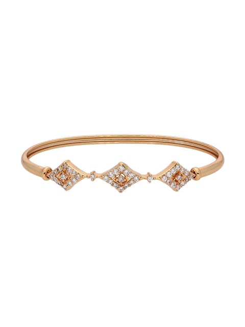 Trendy AD / CZ Bracelet in Rose Gold Finish - CNB2041