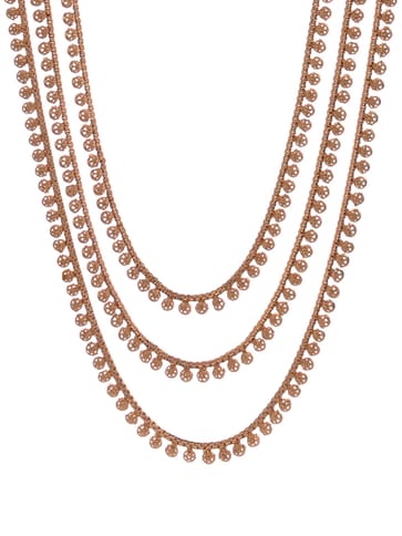 Antique Gold Long Necklace Set - CNB920