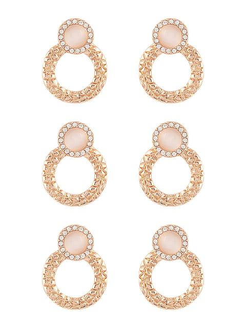 Western Earrings in Gold finish - S29407