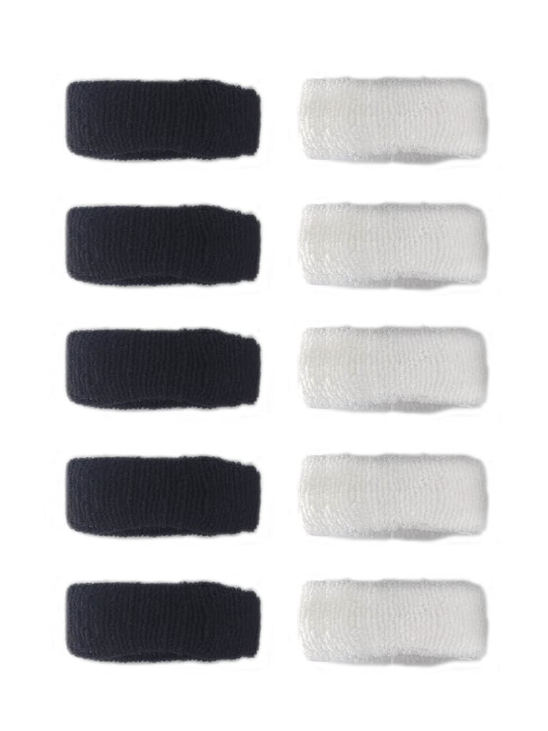 Plain Rubber Bands in Black & White color - CNB15649