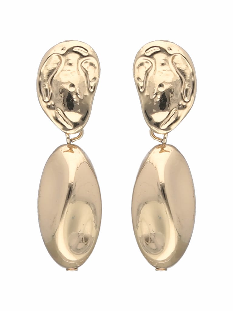 Western Long Earrings in Gold finish - S29840