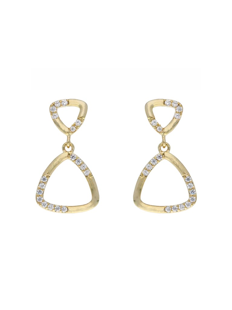 AD / CZ Earrings in Gold finish - CNB4792
