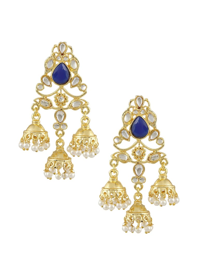 Jhumka Earrings in Gold finish - S19849