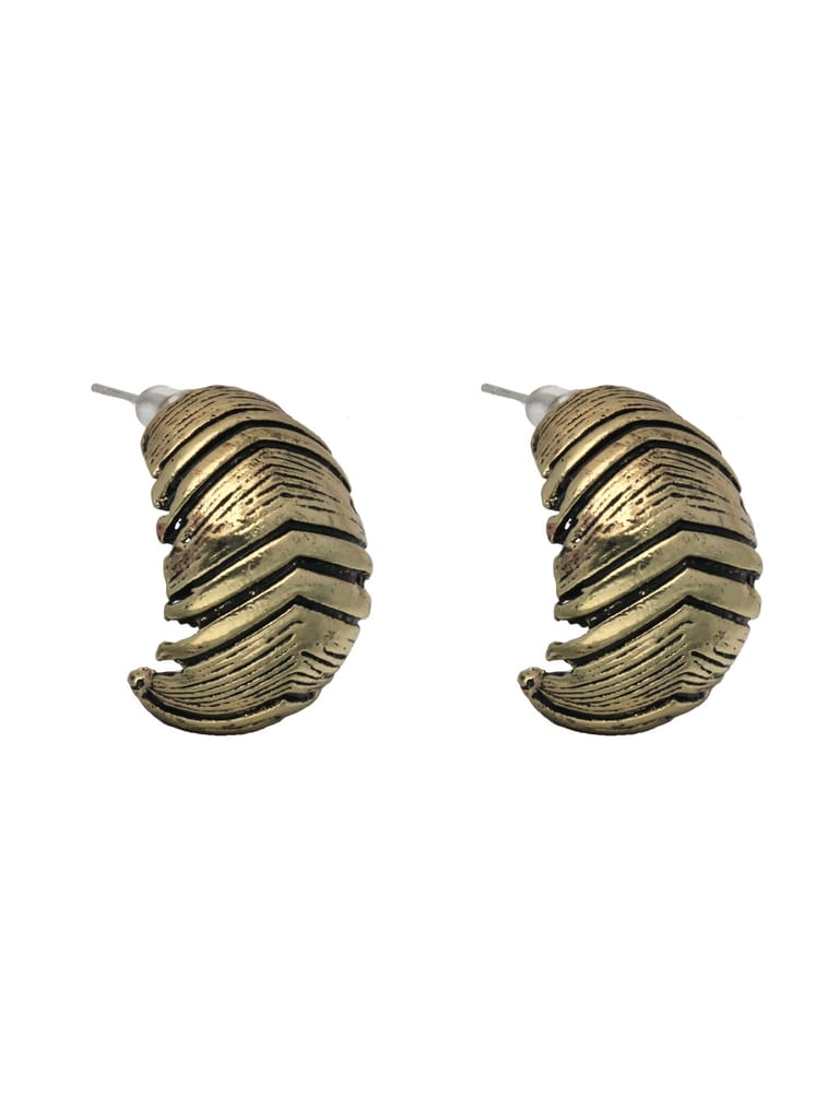 Western Bali type Earrings in Gold finish - CNB4782