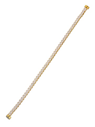 AD / CZ Loose / Link Bracelet in Gold finish - CNB4932
