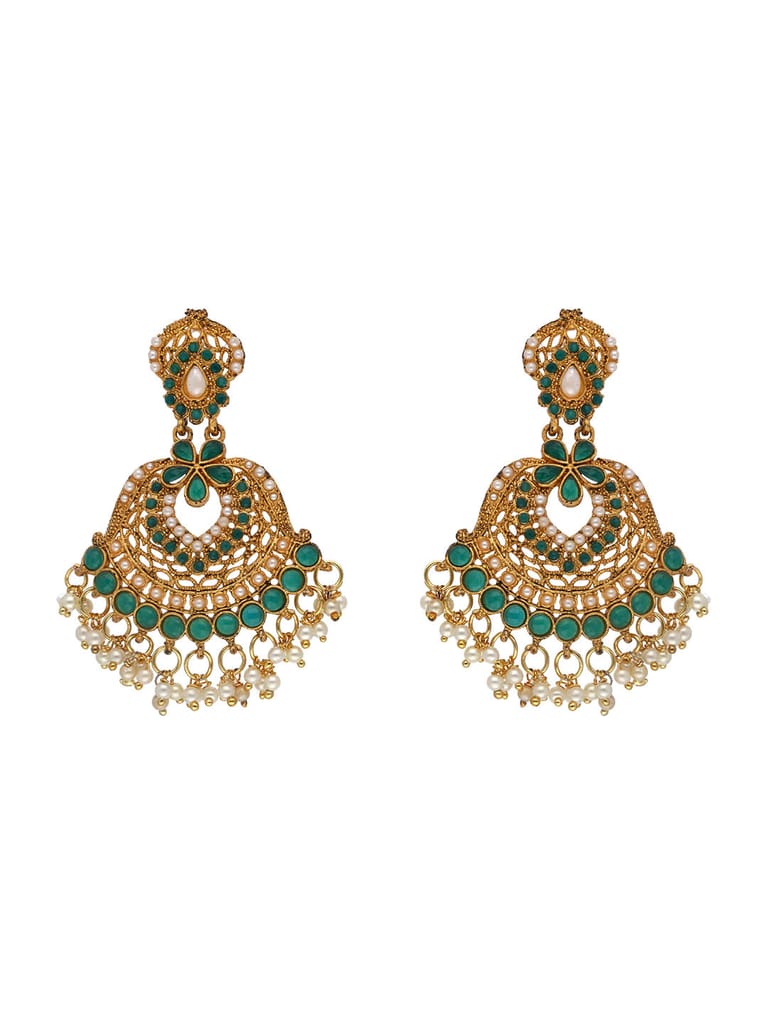 Traditional Earrings in Gold finish - S29762