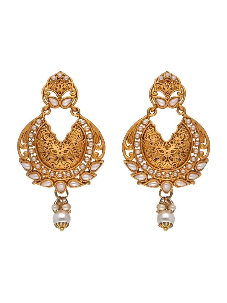 Traditional Earrings in Gold finish - S29767