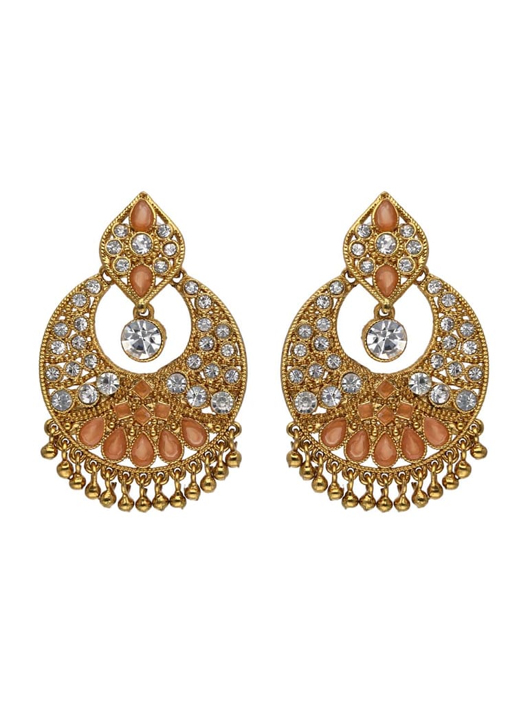 Traditional Earrings in Gold finish - S30196