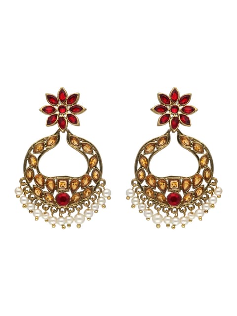 Traditional Earrings in Gold finish - S30217