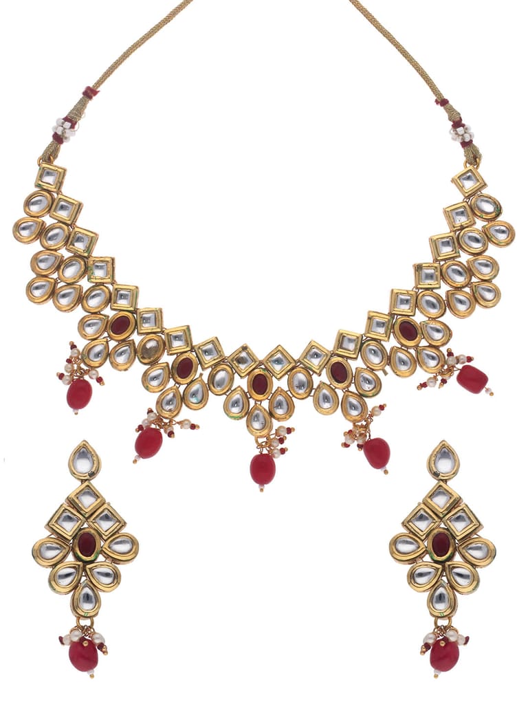 Kundan Necklace Set in Gold finish - S30362