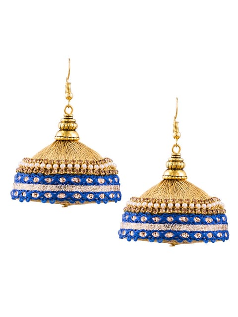 Traditional Jhumka Earrings in Gold finish - MT418