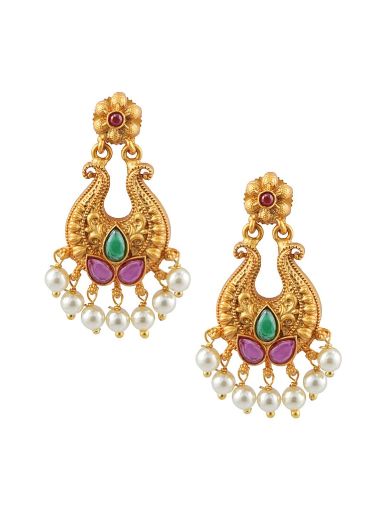 Antique Earrings in Gold finish - S19314