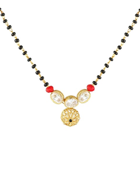 Single Line Mangalsutra in Gold finish - S20312