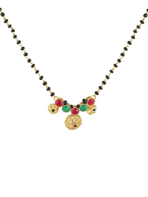 Single Line Mangalsutra in Gold finish - S20313