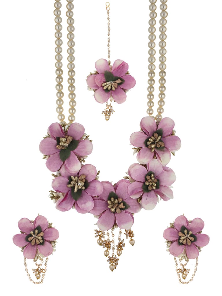 Floral Bridal Set in Gold finish - KYR34 Floral Bridal Set in Gold finish - KYR34