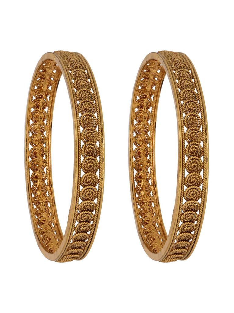 Traditional Bangles in Gold finish - S30987