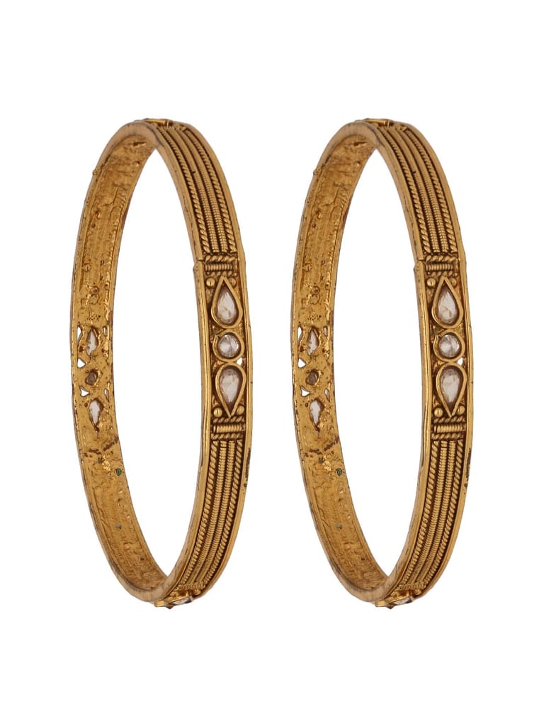 Traditional Bangles in Gold finish - S31010