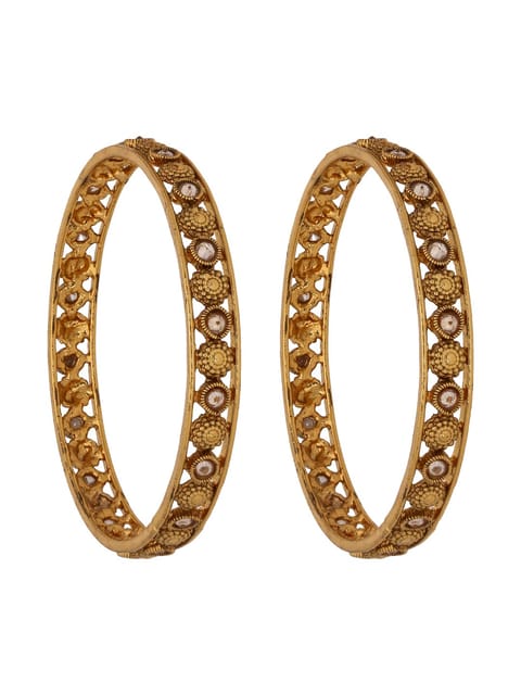 Traditional Bangles in Gold finish - S31007