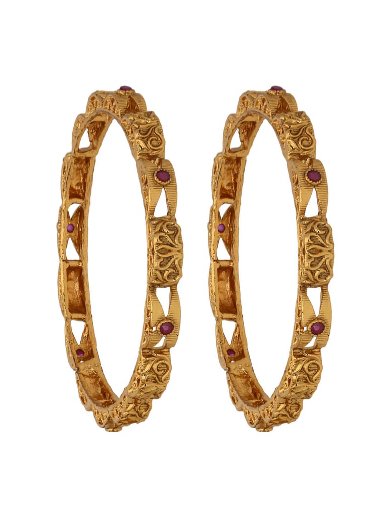 Traditional Bangles in Gold finish - S31015