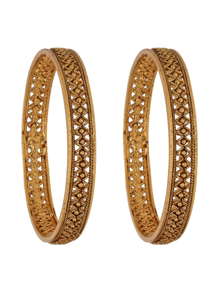Traditional Bangles in Gold finish - S31029
