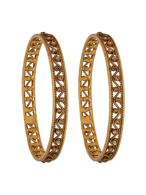 Traditional Bangles in Gold finish - S31037
