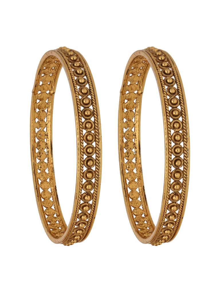 Traditional Bangles in Gold finish - S31041