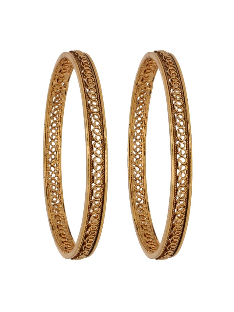 Traditional Bangles in Gold finish - S31053